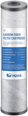 Whole House Activated Carbon Fiber Replacement Filter Cartridge, WF-CF20BB, Fit for WF3-03 and WF3-01 Pro Whole House System by HQUA
