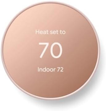 Google Nest Thermostat - Smart Thermostat for Home - Programmable Wifi Thermostat - Sand by Unknown