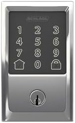 Schlage Encode Smart WiFi Deadbolt Lock with Century Trim, Bright Chrome - Image 4