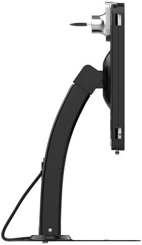 CTA Digital Dual Kiosk Stand – CTA Dual Security Kiosk Stand with Locking Case, Cable, and 360-Degree Rotating Base – Compatible with iPad 7th/ 8th/ 9th Gen 10.2-inch, iPad Air 4, (PAD-ASKB10) – Black - Image 3
