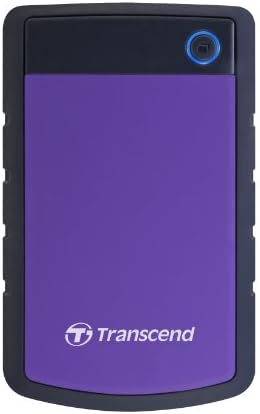 Transcend 4TB StoreJet 25H3 Rugged Portable HDD, One Touch Backup - Image 2