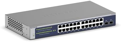 NETGEAR 24-Port Gigabit Ethernet Smart Managed Network Switch (GS724T) by NETGEAR