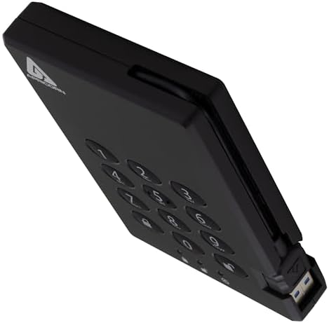 Apricorn 500GB Aegis Padlock USB 3.0 256-bit AES XTS Hardware Encrypted Portable External Hard Drive (A25-3PL256-500) - Image 5