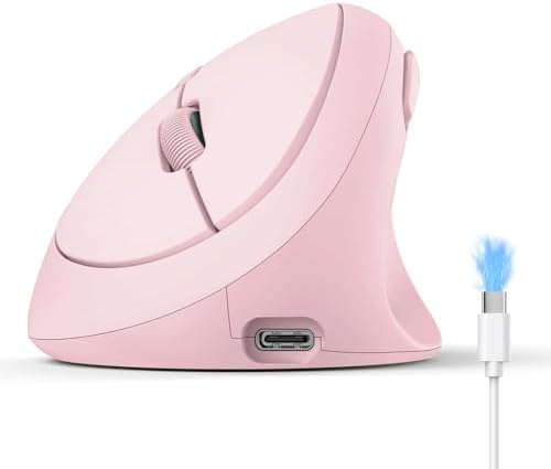 TECKNET Ergonomic Mouse, Bluetooth 5.0/3.0 & USB A, Wireless Vertical Mouse by Tecknet