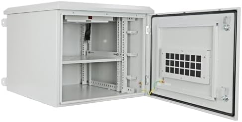 AEONS 9U Wall-Mount Outdoor Network Cabinet, IP55 Rated, Pre-Assembled by AEONS