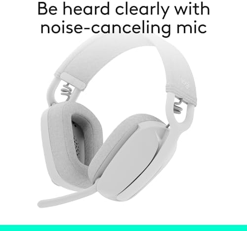 Logitech Zone Vibe 100 Wireless Over Ear Headphones - Off White - Image 3
