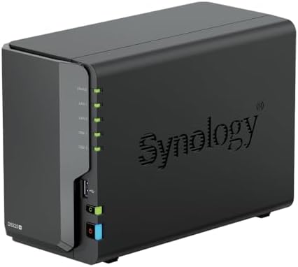 Synology DS225+ 2-Bay Diskstation NAS (Intel Celeron J4125 Quad-Core, 2 GB Non-ECC DDR4 SODIMM 1 x 2,5 GbE und 1 x 1 GbE RJ-45 LAN-Port) 24TB Bundle with 2X 12TB Seagate Ironwolf - Image 2