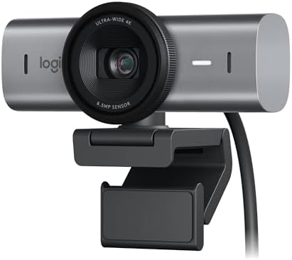 Logitech MX Brio Ultra HD 4K Webcam Collaboration and Streaming - Graphite by Unknown