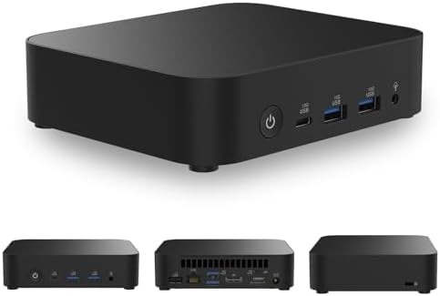 NUC 14 Essential NUC14MNK150 Mini PC - Intel N150 IntelGraphics, DDR5-4800, Wi-Fi 6E, Triple 4K Display, 2.5GbE LAN, 0.56L Compact Desktop for Office & Business(Barebone No RAM/SSD/OS) by Unknown
