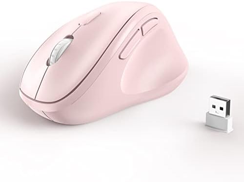 MICROPACK Digitally Yours Ergonomic Wireless Mouse with USB Receiver for PC, Laptop and Desktop, Pink by Unknown