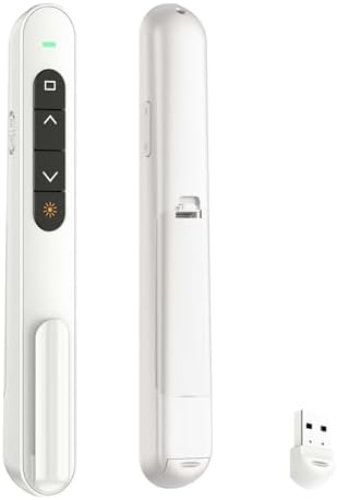 QUI Presentation Clicker with Volume Control, Wireless Presenter Remote by QUI