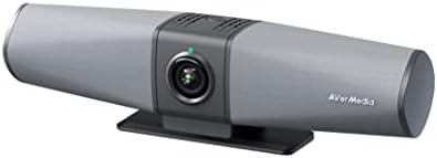 AVerMedia PA511D- 4K Video Conference Camera, Speakerphone, Echo Cancellation, Autoframing, Zoom Certified, Wired Network and One Cable Connection - Webcam for PC, Tripod & Monitor by AVerMedia