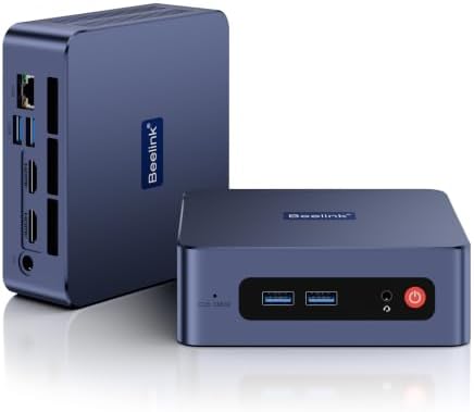 Beelink SER3 Mini PC, AMD Ryzen 3 3200U (up to 3.5GHz), 8GB DDR4 256GB PCIe3.0 SSD, Radeon Vega 3 Graphics,1000Mbps LAN, Dual HDMI 4K Display by Beelink