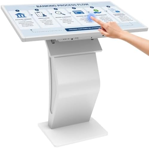 43 inch Touch Screen Kiosk, Windows11 System(8+128g) | K-Style Stand Inquiry Machine, Human–Machine Interaction Smoothly for Mall Navigation/Self-Ordering/Advertising/Retail Store by Unknown