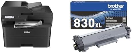 Brother MFCL2900DW Printer and TN830XL High Yield Toner by Brother