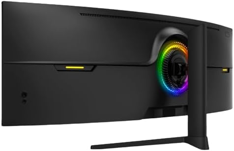 Gawfolk 49 Inch Curved Gaming Monitor,1500R PC Screen 120hz DQHD 5120x1440, Computer Screen for Home Office Business, DP, HDMI, Support Wall Mount 100x100mm - Image 7