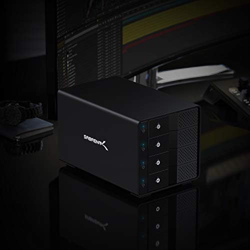 SABRENT 4-Bay USB-C 10Gbps Hard Drive Enclosure, Docking Station (DS-SC4B) - Image 5