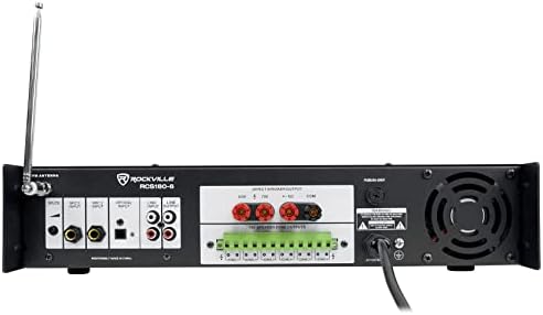 Rockville RCS180-6 70v Restaurant Amplifier with 8 WET-7020B Wall Speakers - Image 3