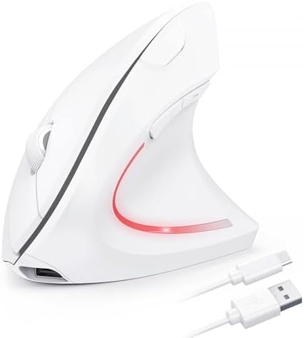 TECKNET Wireless Ergonomic Mouse, Rechargeable Wireless Vertical Mouse by Tecknet