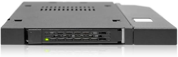 ICY DOCK 2.5” SATA/SAS HDD/SSD Rugged Full Metal Mobile Rack for Slim ODD or Slim FDD Bay | ToughArmor MB411SPO-B - Image 2