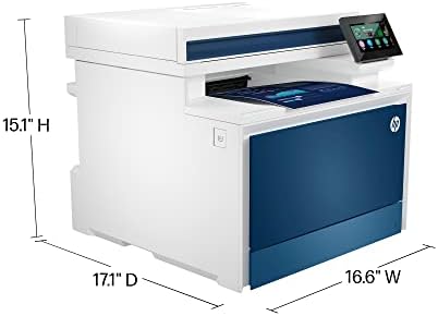 HP Color LaserJet Pro MFP 4301dw Printer, Print, scan, Copy, Fast speeds, Easy Setup, Mobile Printing, Advanced Security, Best-for-Small Teams, 16.6 x 17.1 x 15.1 in,White (Renewed) - Image 7