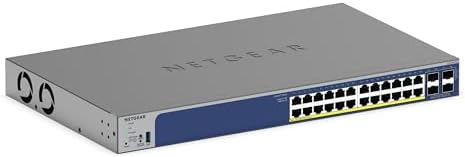 NETGEAR 28-Port PoE Gigabit Ethernet Smart Managed Switch (GS728TXP) by NETGEAR