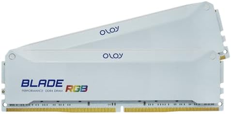 OLOy DDR4 RAM 16GB (2x8GB) White Blade RGB 3600 MHz CL18 1.35V 288-Pin Desktop Gaming UDIMM (MD4U0836181BRWDA) - Image 2