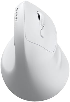 SOLAKAKA SM520 Ergonomic Wireless Mouse with 24,000 DPI, White by SOLAKAKA