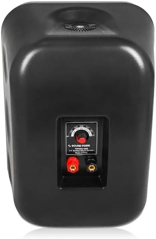 Sound Town Commercial Restaurant Bluetooth Amplifier + Surface-Mount Speaker Set, with One 6-Zone 70V/100V Amplifier with Bluetooth, 4 x 6.5-Inch Surface-Mount Speakers, Black (PAC180X4MS6B) - Image 6