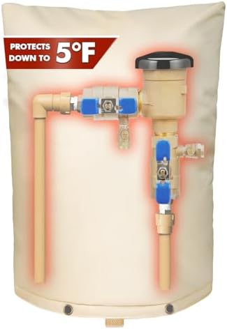 SUNICO Sprinkler Covers for Outside Valve-5°F,Winter Insulate,13x25in,Beige by Unknown