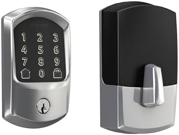 Schlage Encode Smart WiFi Deadbolt Lock with Greenwich Trim, Bright Chrome by Unknown