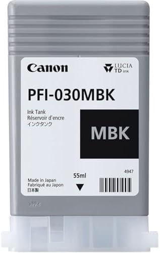 Matte Black Ink 55ml (PFI-030MBK) for Canon imagePROGRAF TA-20 and TA-30 - Image 2
