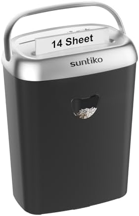 Suntiko 14 Sheet Home Office Cross Cut Paper Shredder Heavy Duty by SuntikoShredderLaminator