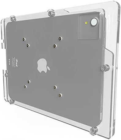 Anti-Theft Acrylic VESA Enclosure for Apple iPad Pro 11" 1st, 2nd, 3rd, 4th gen. with Free Wall Mount Kit & 90-Degree Angle USB C Cable (iPad Pro 11 1/2/3/4, Clear) - Image 3