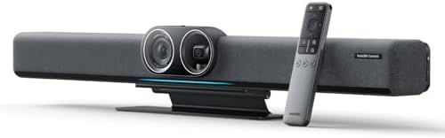 Insta360 Connect - AI Conference Room System with Android OS, Zoom Certified, Dual-4K Cameras, Speaker Tracking, 14-Mic Array, Voice Pickup to 33ft, Whiteboard Mode, Work with Teams/Google Meet/Webex by Unknown