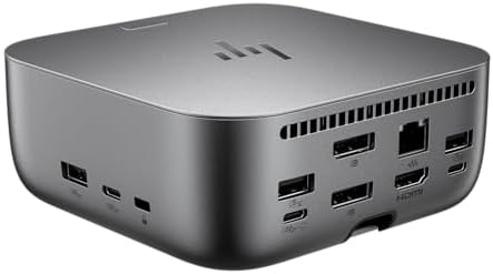 HP 180W Thunderbolt 4 Ultra Dock Port Replicator Bundle w/DKZ Hub (Universal Thunderbolt/USB-C Docking Station, Single Cable for Charging, Data Transfers to Any Brand Laptop) - Image 4