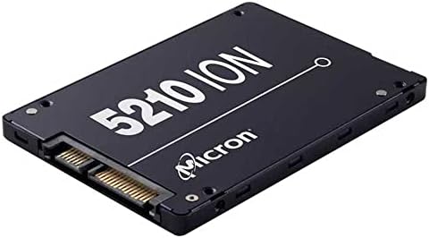 Micron 5210 Ion SSD | MTFDDAK7T6QDE | 7.68TB | Qlc | SATA 6GB/S | 2.5-Inch Enterprise Solid State Drive by Micron