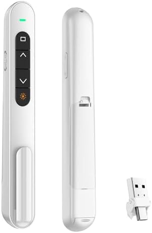 QUI Presentation Clicker with Volume Control, Wireless Presenter Remote by QUI