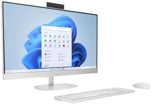 HP 27 inch All-in-One Desktop PC, FHD Touchscreen, AMD Ryzen 5 7520U, 16 GB RAM, 1 TB SSD, AMD Radeon Graphics, Built-in-Speaker, Windows 11 Pro - Image 2