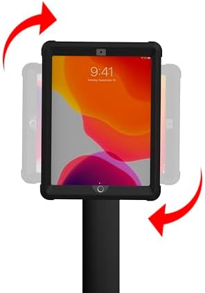 CTA Digital PAD-CHKBM10 Thin-Profile Floor Stand with Removable Magnetic Protective Case for 10.2-Inch iPad (Black) - Image 5