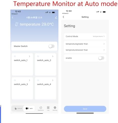 Zigbee Temperature Monitor Controller,4 Channel 12V Tuya app Remote Dry Contact Smart Relay Switch with Waterproof Temperature Sensor Probe(Tuya Zigbee hub needed) - Image 7