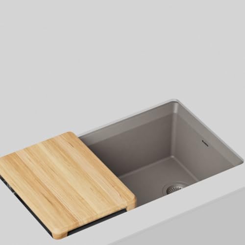 BLANCO Inteos SILGRANIT 33" Single Bowl Workstation Kitchen Sink Truffle - Image 4