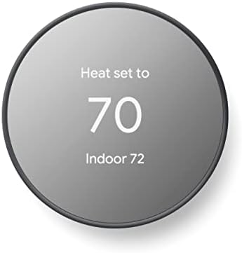 Google Nest Thermostat - Smart Thermostat for Home - Programmable Wifi Thermostat - Charcoal by Unknown