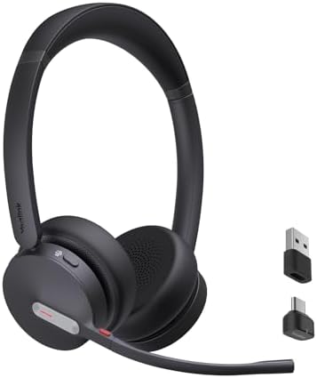 Yealink BH70 Teams Bluetooth Headset with Mic for Work, 35h Talk Battery by RedefineYourWorkplace