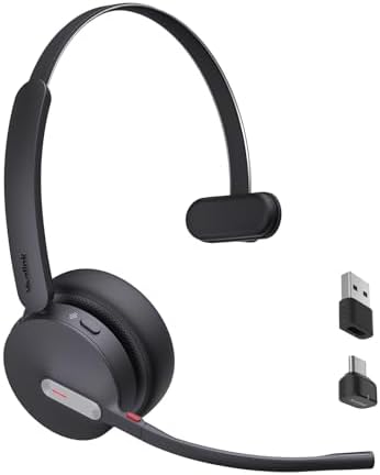 Yealink BH70 UC Bluetooth Headset with Mic for Work from Home Flip-to-Mute by RedefineYourWorkplace