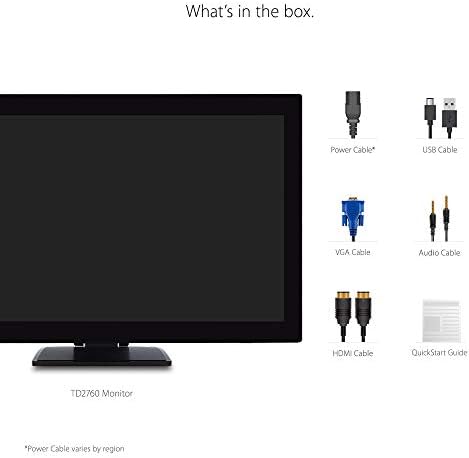ViewSonic TD2760 27 Inch 1080p Touch Screen Monitor, 10-Point, RS232, HDMI - Image 5