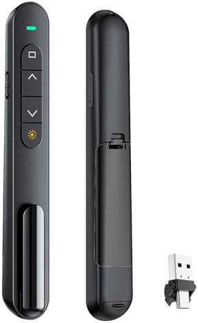 QUI Presentation Clicker with Volume Control, Wireless Presenter Remote by QUI