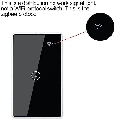 WiFi Smart Wall Touch Light Switch Glass Panel Wireless Remote Control by Smart-Life APP Anywhere Compatible with AI Alexa,Timing Function No Hub Required (1-2-3-4 Gang) (Black, Four Gang) - Image 5
