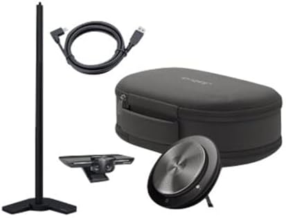 Jabra PanaCast Meet Anywhere+ Video Conference Bundle – Conference Room Camera with 180° Panoramic-4K View Speak 750 Conference Speakerphone, MS Teams Certified, USB Cable, Table Stand, Case by Jabra