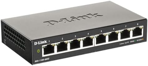 D-Link 8-Port Gigabit Smart Managed Ethernet Switch, L2,VLANs, QoS, IGMP Snooping, LAG, Sturdy Metal with Shielded Ports, Desktop, Fanless, Follows NDAA/TAA, Lifetime Product Coverage (DGS-1100-08V2) - Image 5